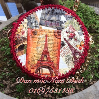Túi trống tròn handmade