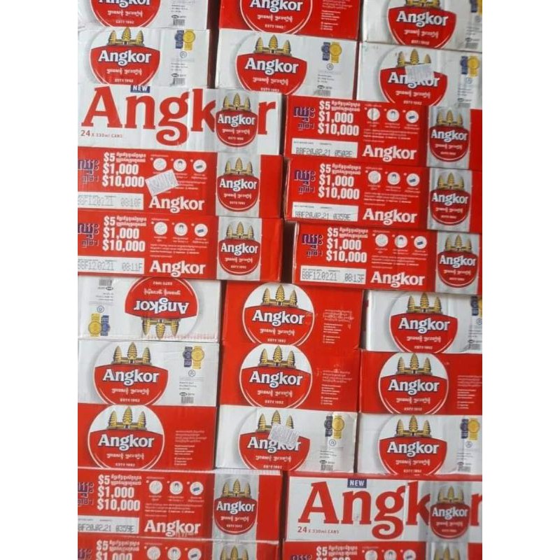 Angkor lon 330ml thùng 24 lon
