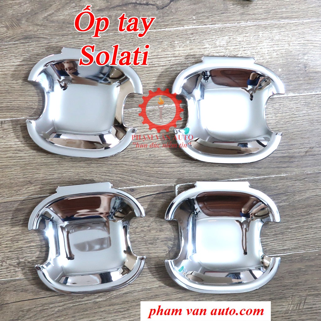 Combo 2 món ốp mạ: Tay + hõm  Hyundai Solati hàng cao cấp Phạm Văn auto