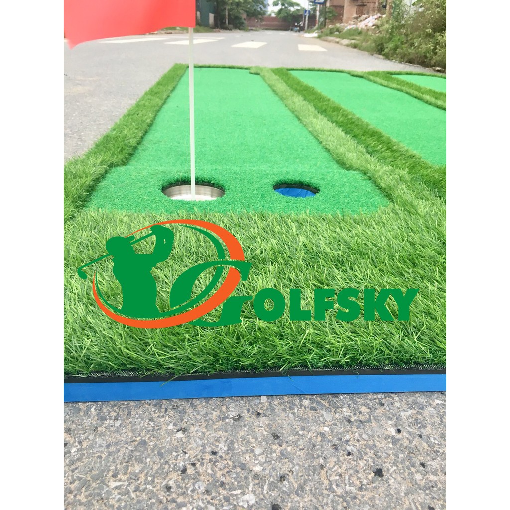 Thảm Tập Golf Putt 3*0.6m - Tặng Bóng Golf và Hố Cờ Golf - Thảm Golf Putting Đẹp