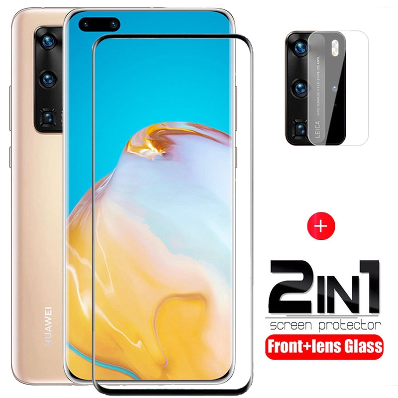 Huawei P40 Kính Cường Lực 3D Full Độ Phủ Huawei P40 P30 P20 Mate 30 20 Pro P40 Pro+ Tấm Bảo Vệ Màn Hình kính Bảo Vệ Bộ Phim