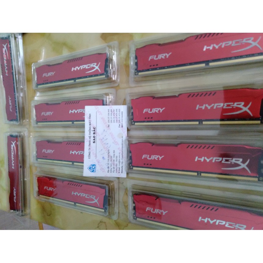RAM HyperX Fury Red 4GB DDR3 Bus 1600Mhz