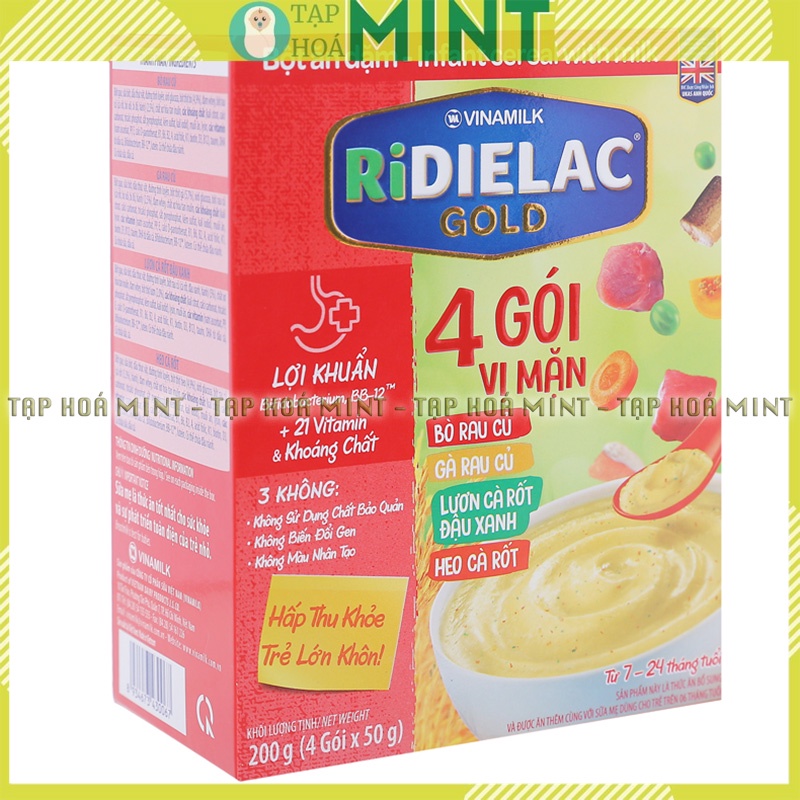 Bột ăn dặm Ridielac Vinamilk đủ vị cho bé từ 6m - Tạp hoá mint