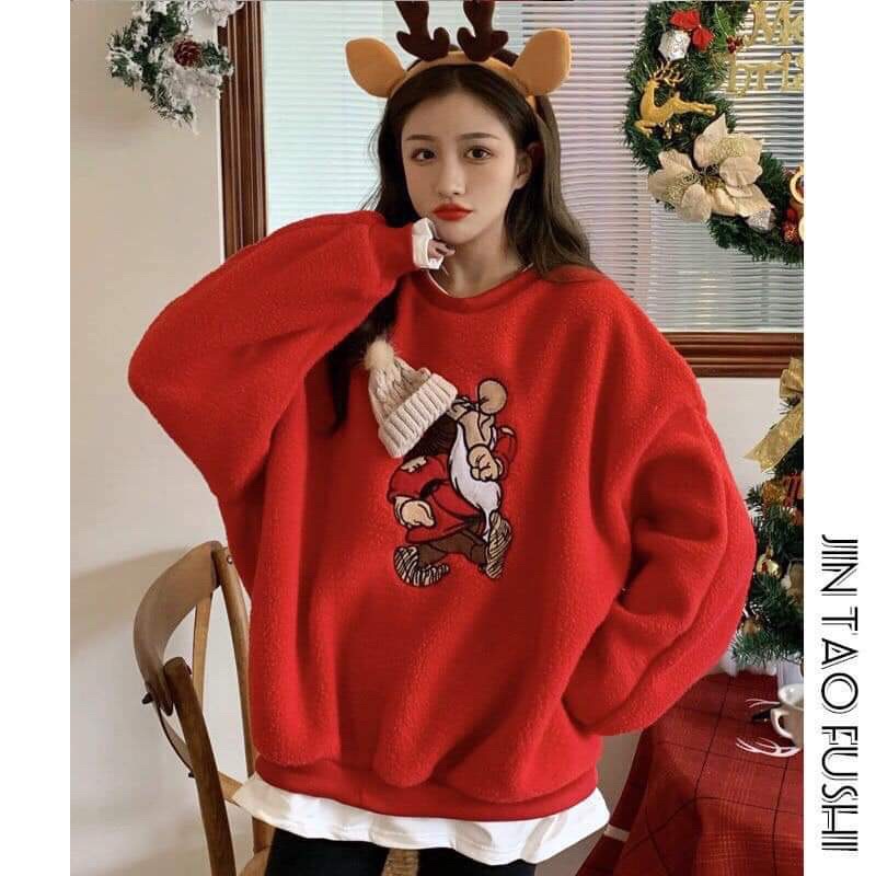 Áo Sweater Nỉ NOEL, Thỏ GUCHUN Form Rộng Tay Phồng - Áo Nỉ Nam Nữ Nhiều Màu