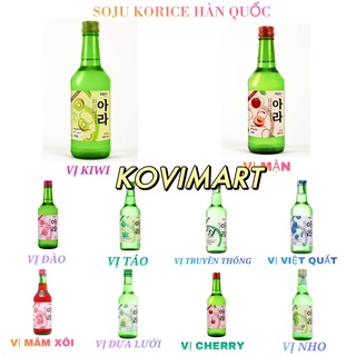 SOJU (SOCHU) HÀN QUỐC GỒM 15 VỊ TRÁI CÂY