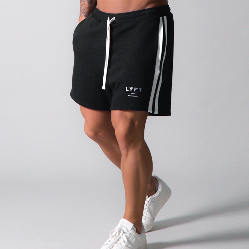 Quần Short Cotton Thể Thao Kẻ Sọc Thoải Mái Cho Nam Size M-3XL