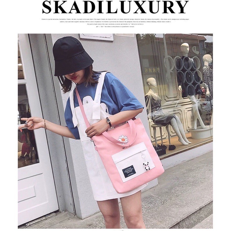 Túi Tote Hoa Cúc Hoa Mi Siêu Cưng