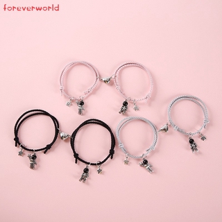 Cặp Vòng Tay Mặt Hình Phi Hành Gia Và Ngôi Sao Nhiều Kiểu Tùy Chọn Có Nam châm hình tình yêu độc đáo Nam Châm Hút Nhau Cho Các Cặp Đôi