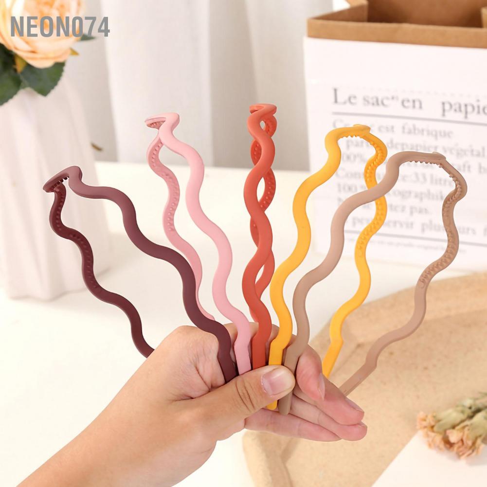 Băng Đô Cài Tóc Kiểu Lượn Sóng Đơn Giản Thời Trang Cho Nữ 180° Băng Đô Cài Tóc Thể Thao Bằng Nhựa Co Giãn Thời Trang