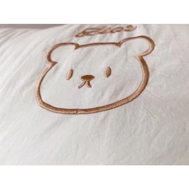 Gối BEAR Bông Lông Vũ Kháng Khuẩn Cao Cấp Mềm Mịn Thoáng Khí