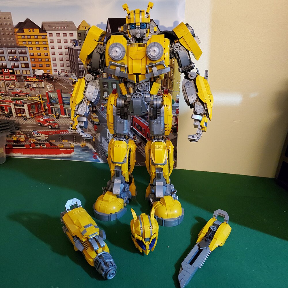 Đồ chơi Lắp ráp Mô hình 772 773 OptimusTransformation Robot Truck Moc Modular Robot Bumblebeed Transformationer