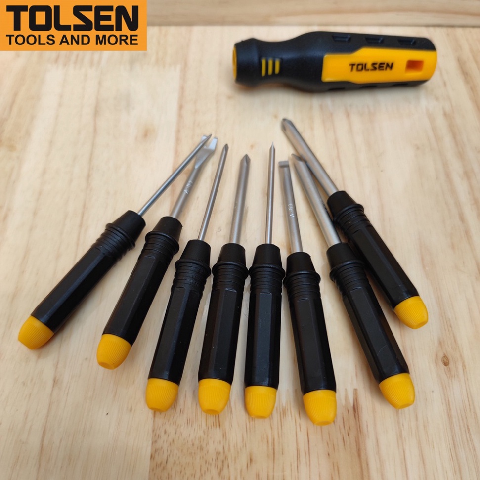 Bộ tua vít đa năng 8 trong 1 TOLSEN 8in1 Screwdriver Set 20039 cao cấp