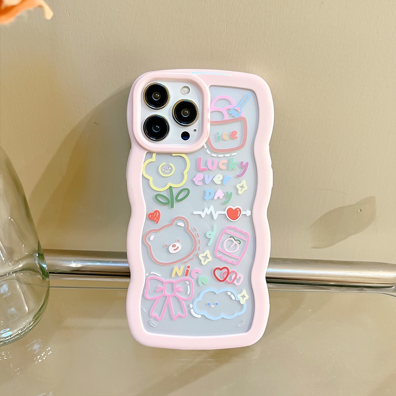 Ốp lưng iphone Ốp Điện Thoại Silicon Họa Tiết Ren Cho iphone13Pro / 11 / 14proPromax / xs / xr / 7 / 8 Dinuo case