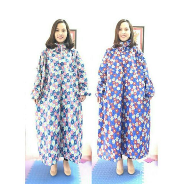 Áo mưa bít họa tiết bông, caro