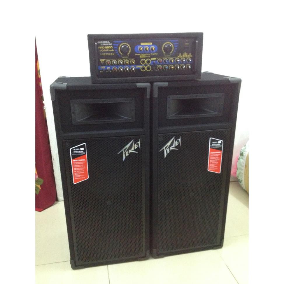 ( GIÁ TỐT NHẤT ) Dàn karaoke loa sân khấu  4 BASS và amply 16 sò bọc ( TẶNG 10 MÉT DÂY LOA ) 