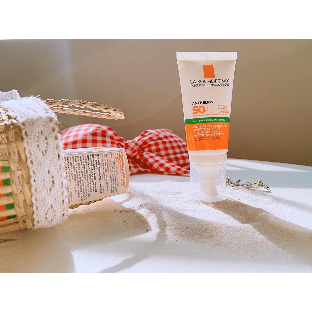 Kem chống nắng La roche-posay anthelios anti-shine gel-cream dry touch 50ml dành cho da dầu nhạy cảm