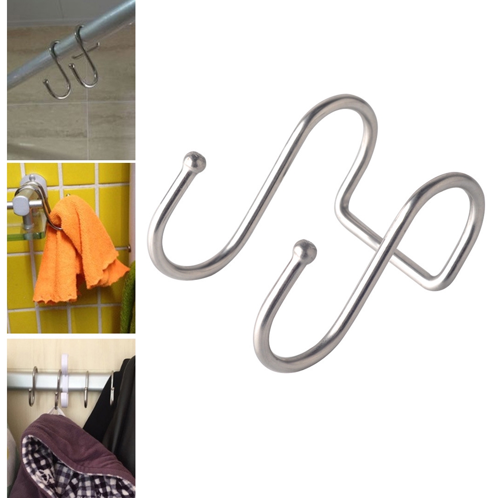 Móc kép hình chữ S treo đồ đa năng tiện dụng cho gia đình