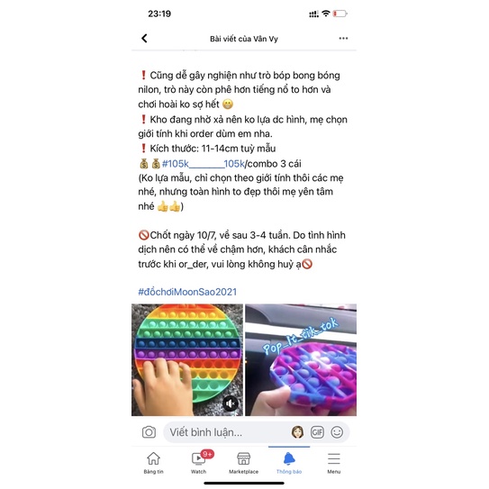 Đồ chơi PopIt PopIt