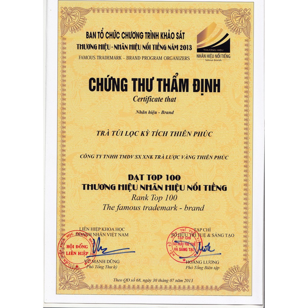 TRÀ THẢO DƯỢC THIÊN PHÚC - Sản phẩm của công ty Đông Dược Thiên Phúc