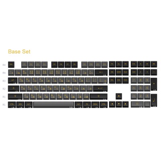 Bộ keycap AKKO Black Gold (PBT DoubleShot/ ASA profile/ 158 nút)