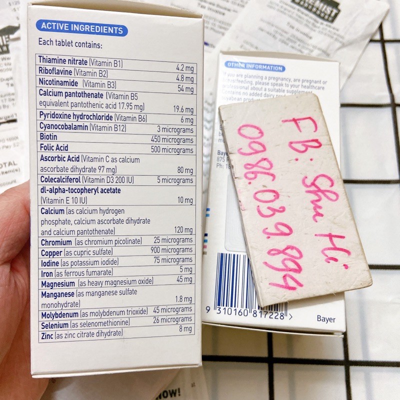 Elevit women’s daily multivitamin 100v Úc - vitamin Elevit tổng hợp hàng ngày cho phụ nữ | Thế Giới Skin Care