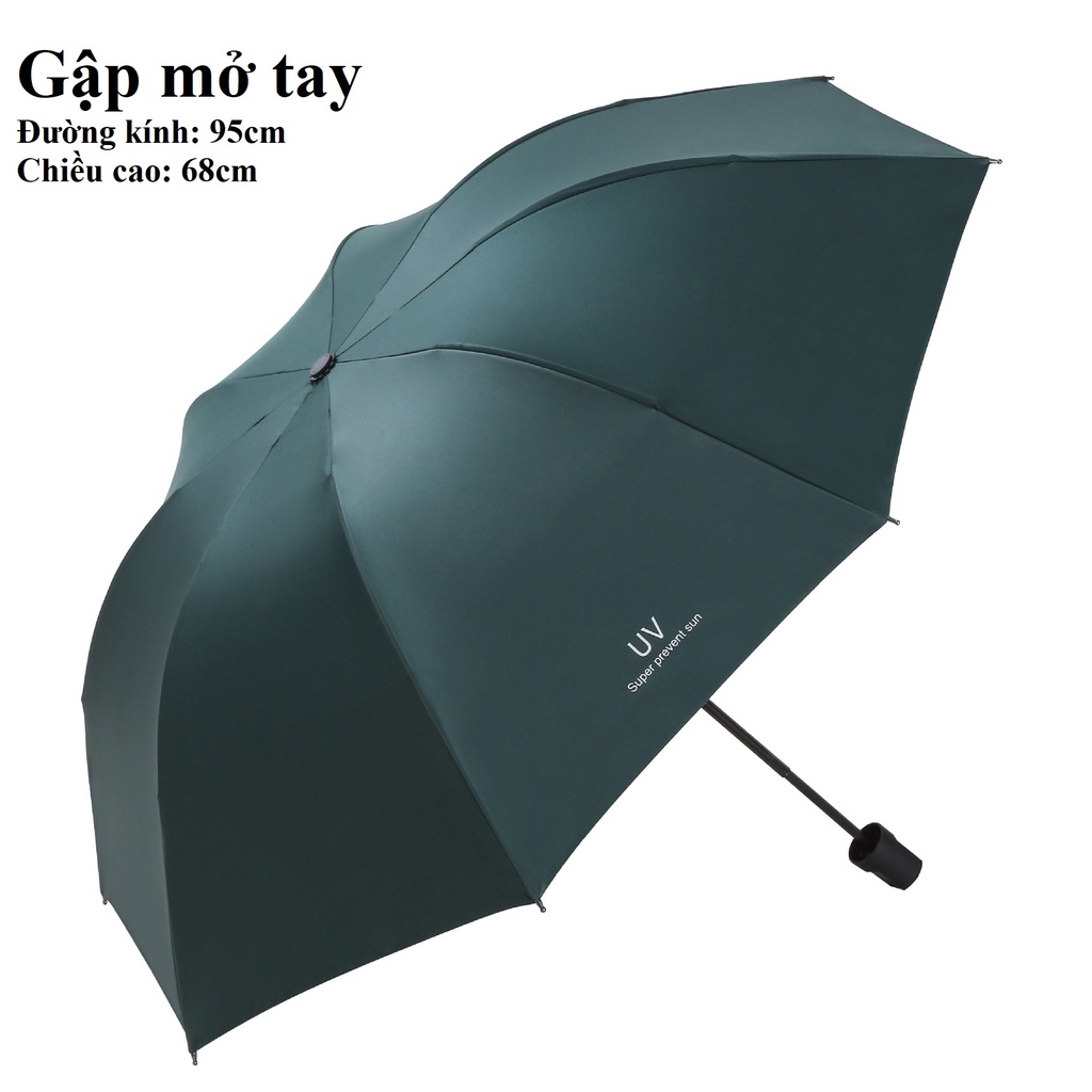 Ô Che Nắng Mưa Chống Tia UV Dù Tự Động Mini Dù Che Mưa Phủ Vinyl Chống Thấm Cao Cấp