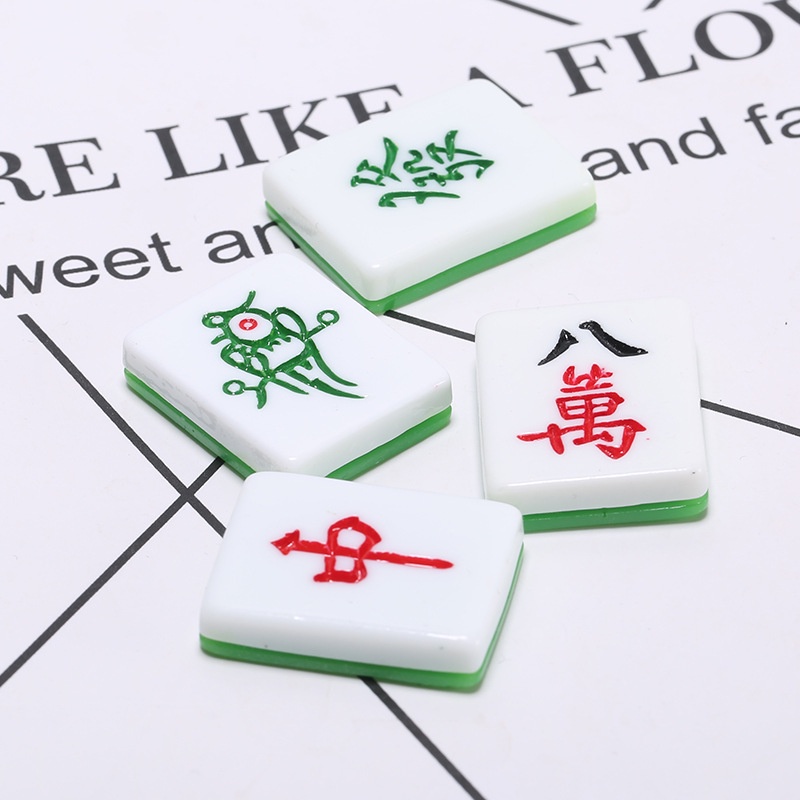 Sê-ri mạt chược Resin phụ kiện dép Crocs charm DIY khóa giày crocs jibbitz Nhựa trang sức Phụ kiện trang trí giày crocs nút trang trí điện thoại di động Nắp đậy / Khung ảnh / Cốc nước / Túi Nguyên liệu làm phụ kiện handmade sáng tạo