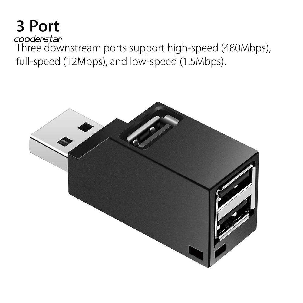 Đầu Chia 3 Cổng Usb 2.0 Tiện Dụng