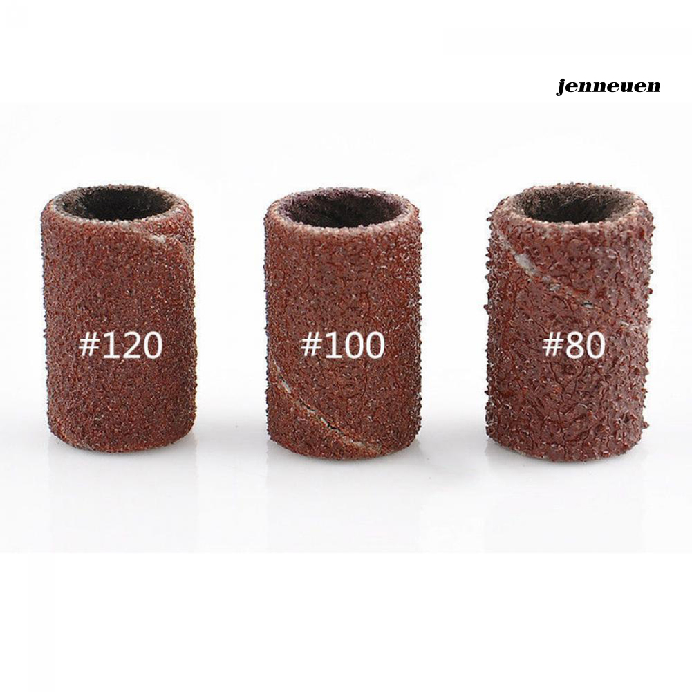 [Hàng mới về] Set 100 Vòng Mài Băng Nhám Đánh Bóng Móng Tay Tiện Dụng