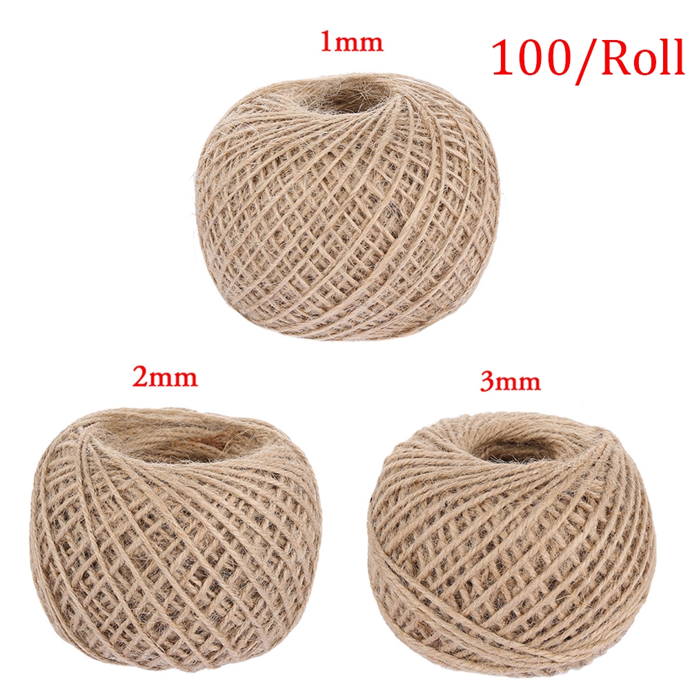 Cuộn dây thừng trang trí thủ công 100m 1 / 2 / 3mm