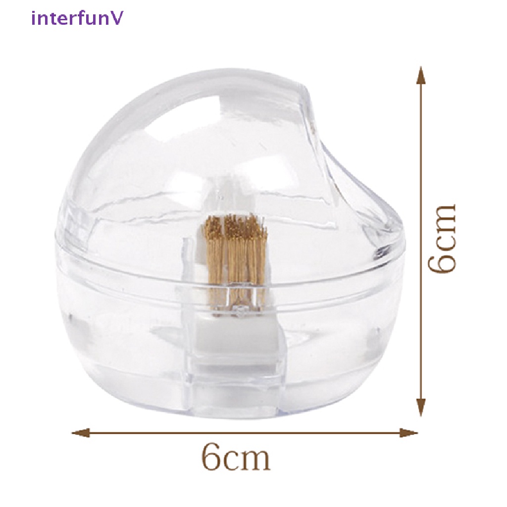 Cọ Nhựa &amp; Kim Loại Dùng Để Vệ Sinh Đầu Mài Móng Tay Tiện Dụng