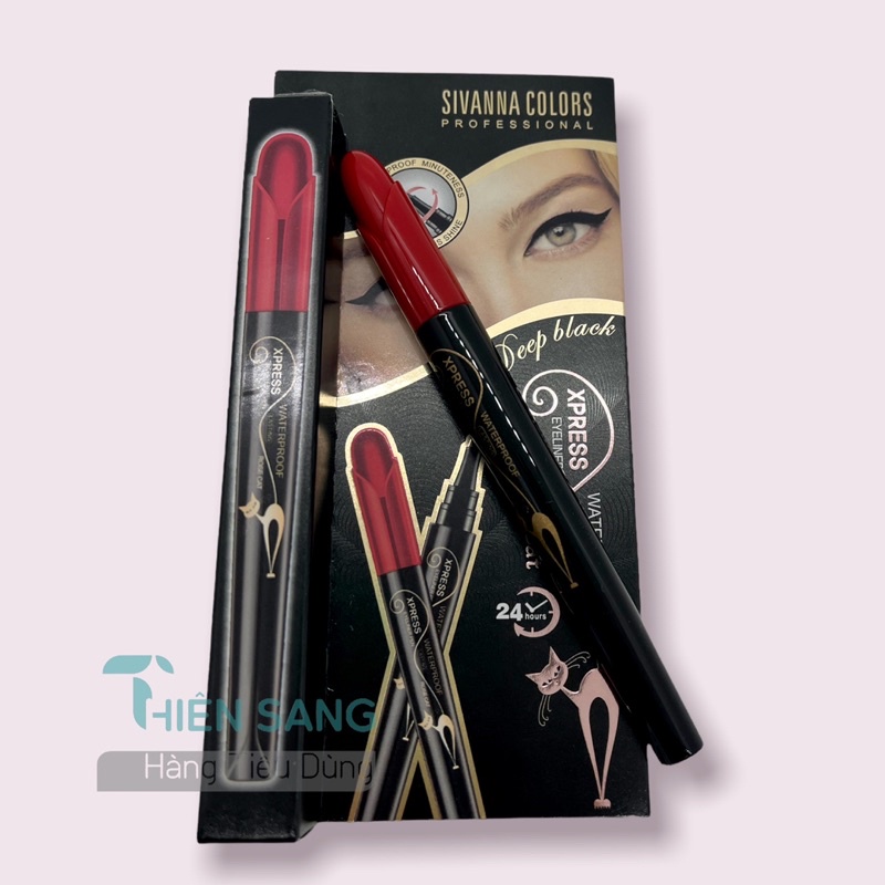 Kẻ mắt dạ Sivanna Colors Thái Lan màu đen