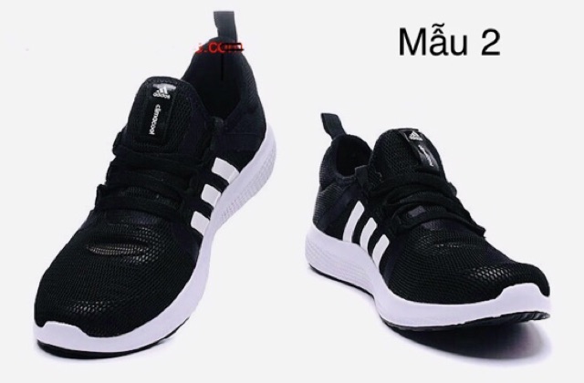 GIÀY THỂ THAO RUNNING SHOES BREATHABLE SUMMER BREEZE Cc WHITE BLACK