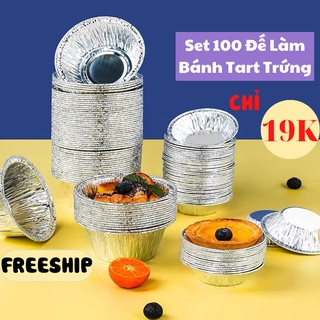 Đế Làm Bánh , Set 100 Đế Làm Bánh Tart Trứng Tại Nhà Siêu Tiện Lợi KHO GIA DỤNG HOÀNG ANH