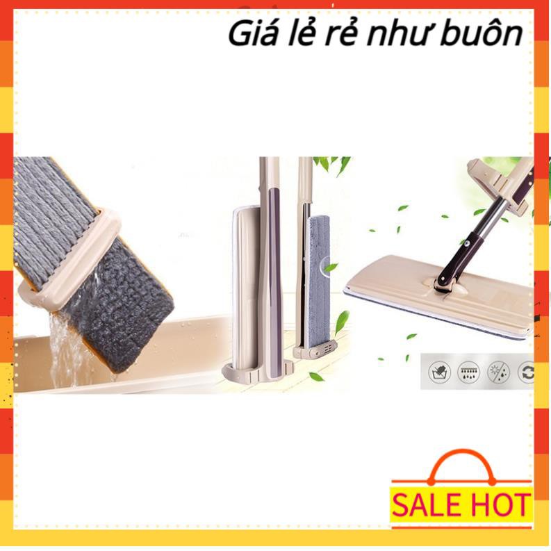 Chổi lau nhà tự vắt thông minh tặng kèm 1 thảm lau sale siêu hot