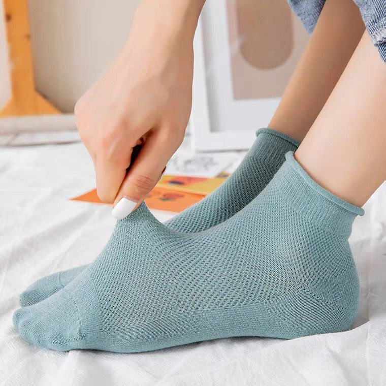 Tất ulzzang lửng màu pastel cổ thấp vải len mềm mịn dày dặn nữ tính | BigBuy360 - bigbuy360.vn