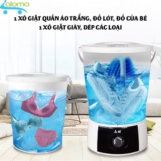 (BH 1 năm) Máy giặt mini DEKE XPB-45 xoáy cực mạnh đảo chiều 2 lồng giặt quần áo giầy dép riêng biệt giặt 4kg