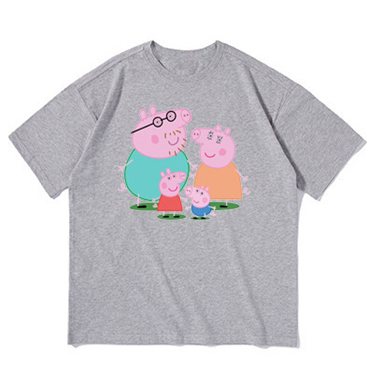 Áo thun bé gái form rộng in hình HEO PEPPA PIG - ATBG35