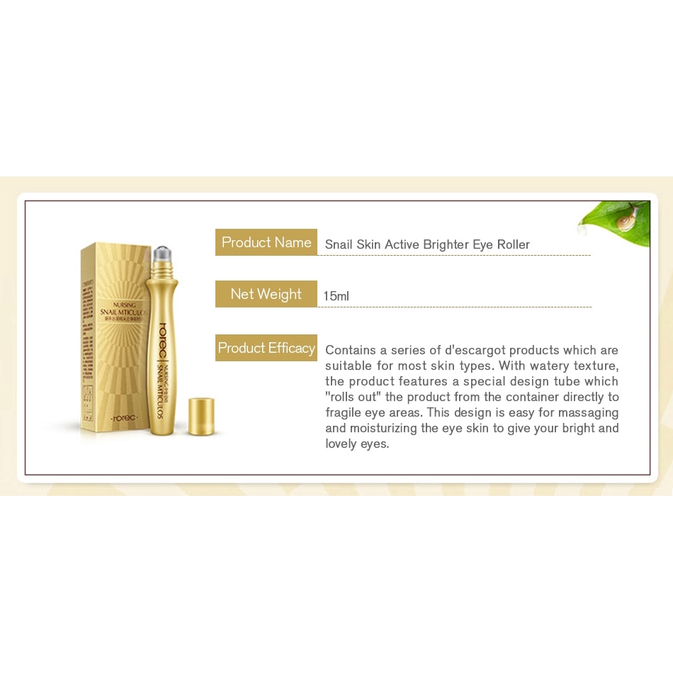 Kem dưỡng mắt chiết xuất ốc sên collagen chống bọng & quầng thâm mắt ROREC | BigBuy360 - bigbuy360.vn