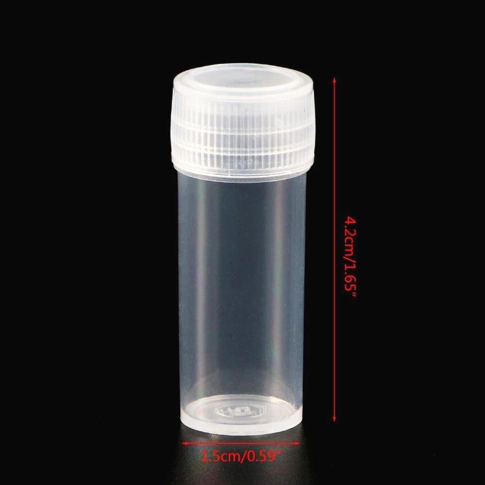 SOMEDAYZL Set 20 Ống Nghiệm Mini 5ml Có Nắp Vặn Tiện Dụng