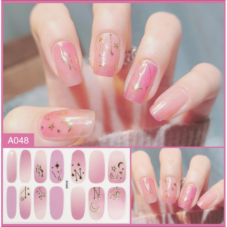 Nail sticker dán móng tay siêu kute, 3D chống nước thời trang chất lượng cao (73)