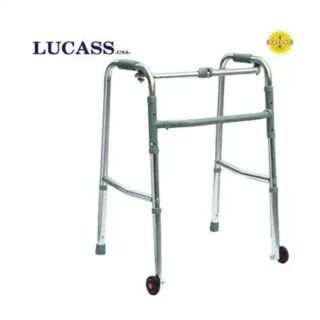 Khung tập đi hộp kim nhôm Lucass bánh xe nhỏ