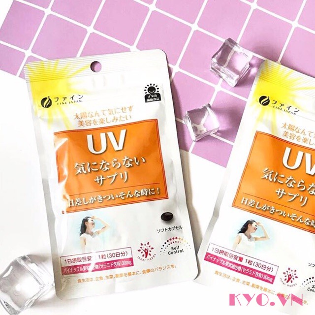 [Hàng Nhật Chính Hãng] ❤️Viên uống chống nắng UV Care Plus Fine Japan gói 30 viên❤️