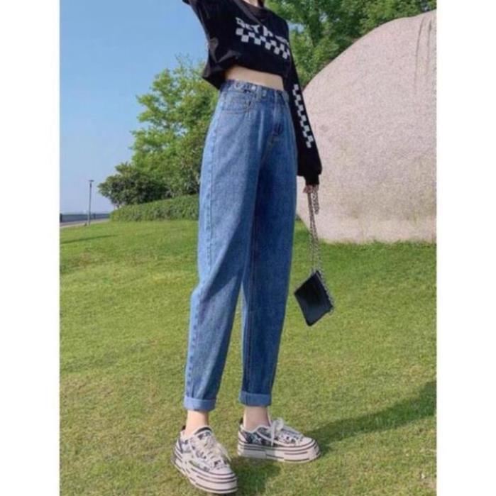 Quần jean bò baggy nữ cạp cao hàng Quảng Châu phong cách Hàn Quốc sành điệu style  2022 #SKShop #SKShop22 #SK | BigBuy360 - bigbuy360.vn