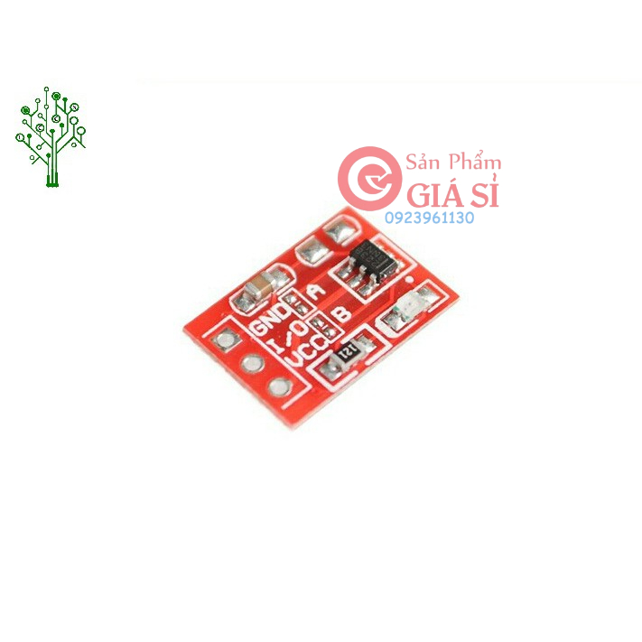 Module nút cảm biến chạm TTP223 đỏ - Touch sensor cảm ứng điện dung ❤️freeship❤️