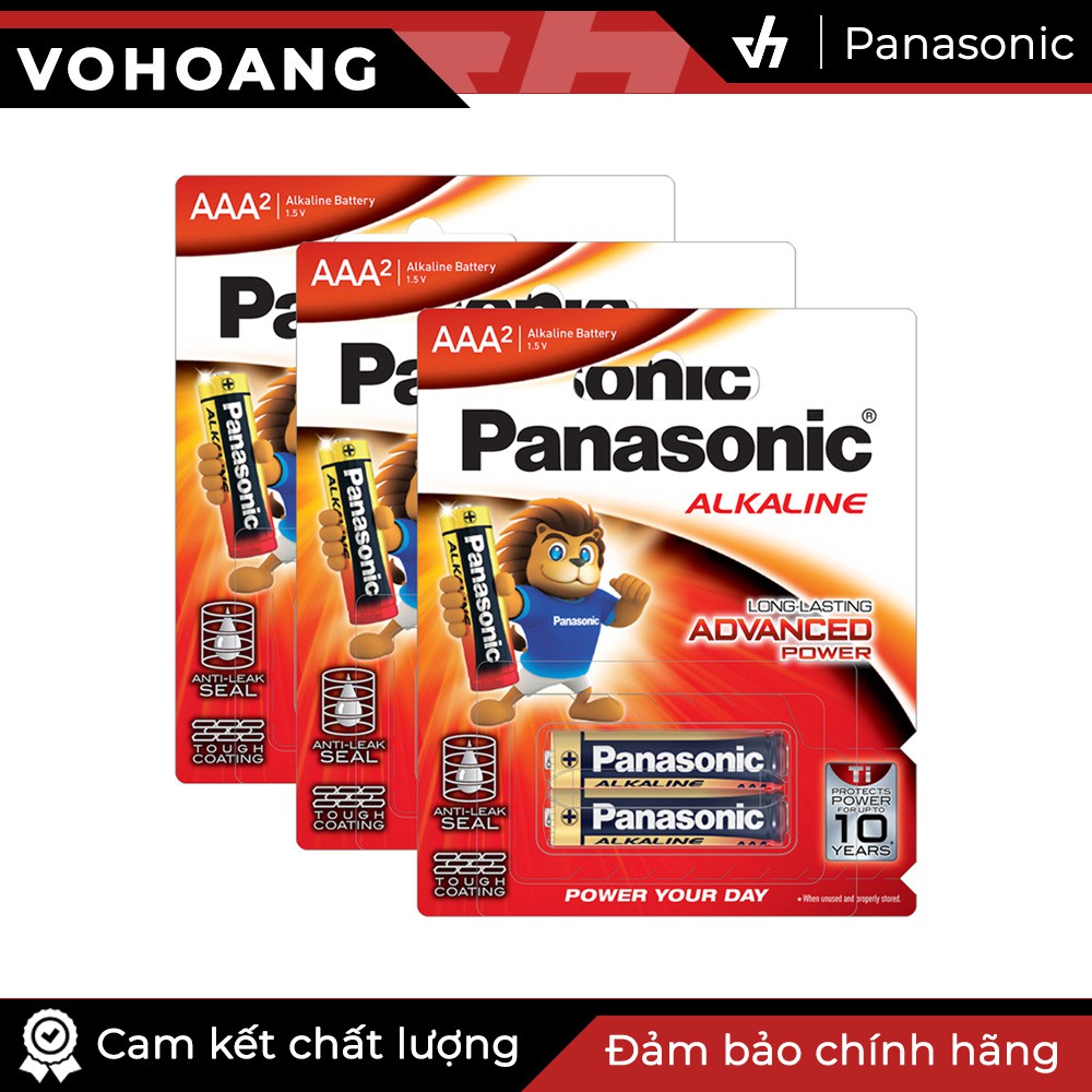 Bộ 6 pin Panasonic Alkaline AAA LR03T (Gold)