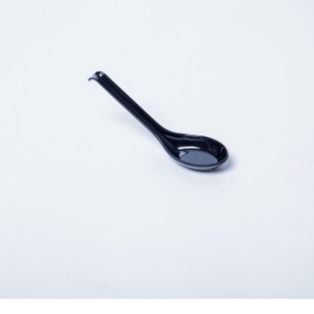 Muỗng cơm cán dài có móc nhựa Melamine đen Size 16.5cm