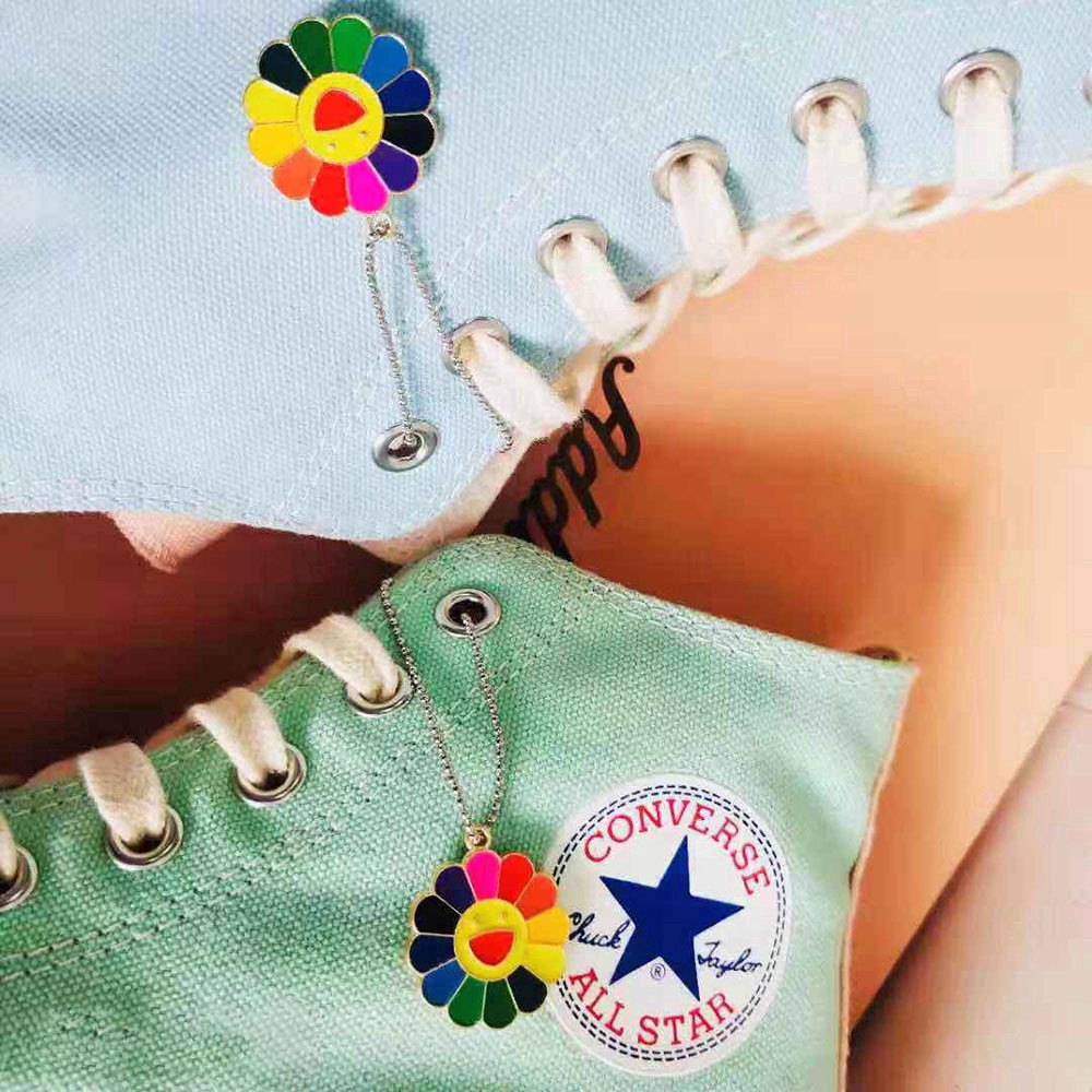 Fashion Small Daisy Sun Flower Hanging Chain Accessories Buckle Pendant