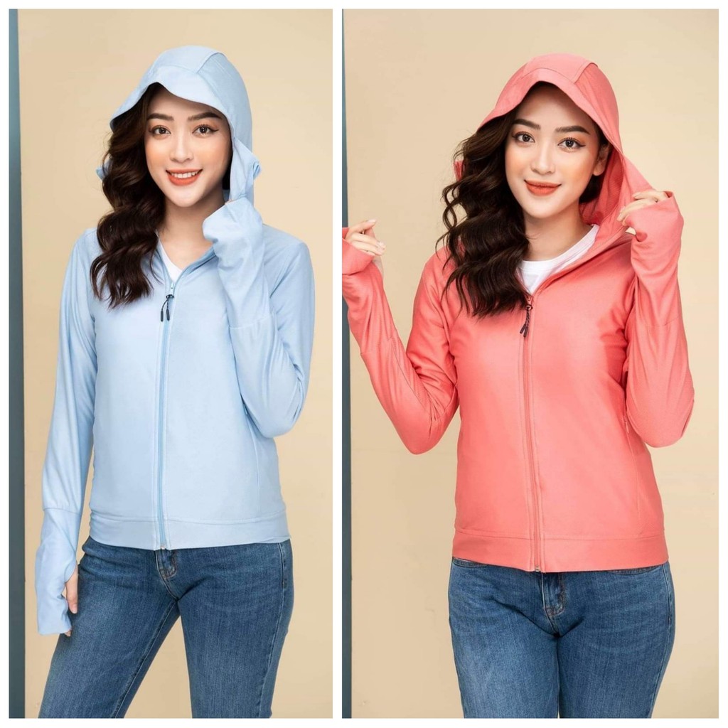 Áo chống nắng nữ 2 lớp vải chống tia uv, thoáng mát dáng ngắn | BigBuy360 - bigbuy360.vn