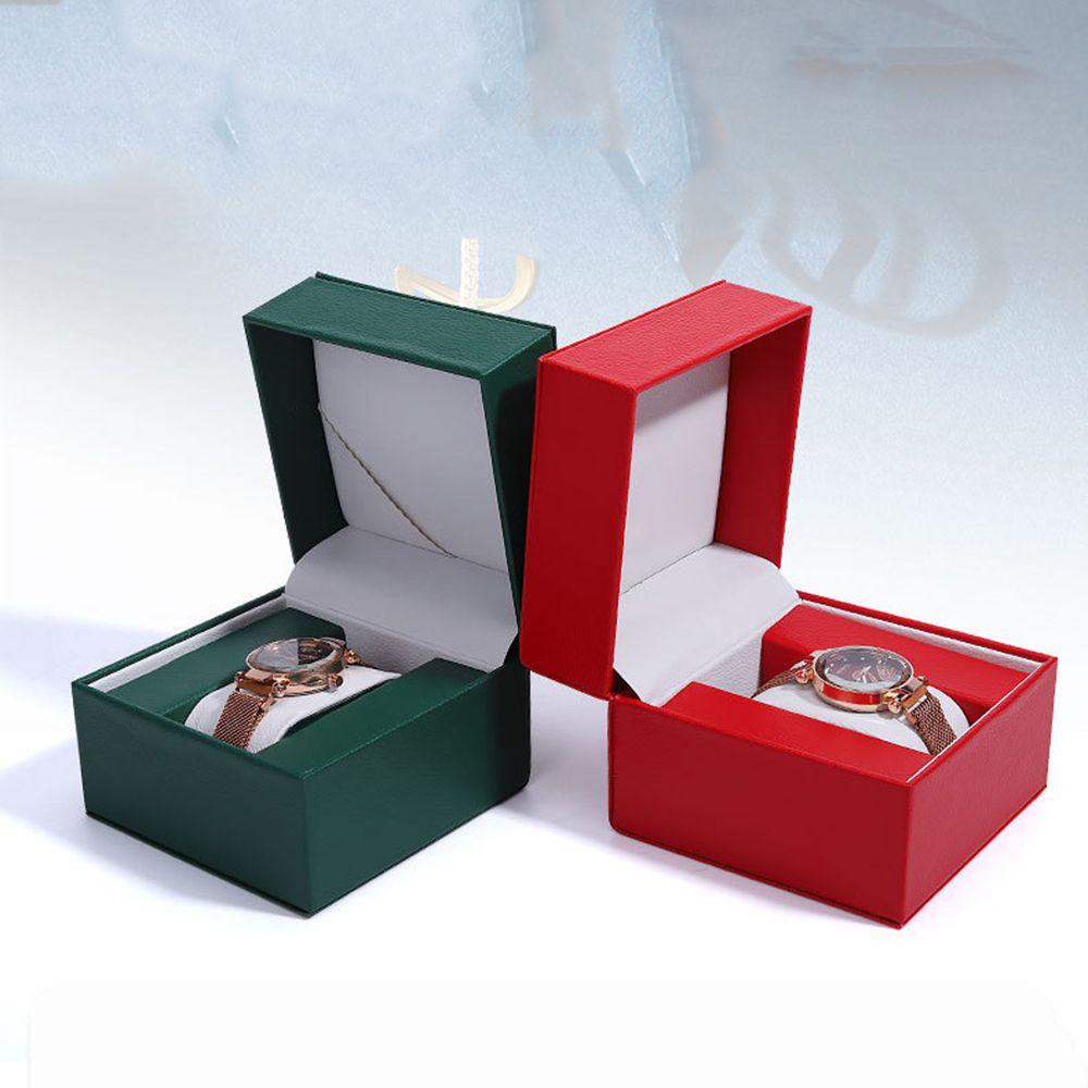 ANEMONE Hộp Đựng Đồng Hồ / Trang Sức Bằng Da PU Kèm Gối Tiện Dụng